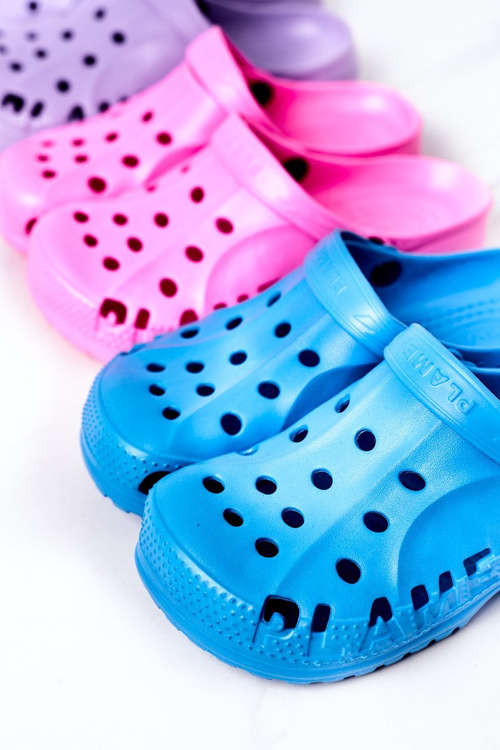 Dámska penová flip -flops eva modrá