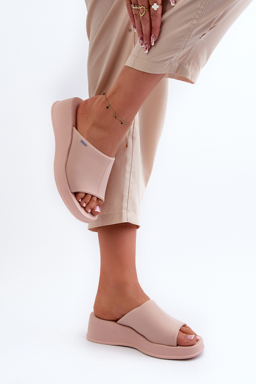 Vonné Dámské Žabky Na Kotníku ZAXY LL285083 Růžové