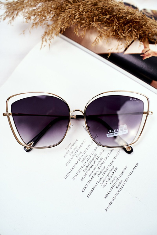 Sluneční Brýle Prius PRE-31 Zlaté Černá Přechod