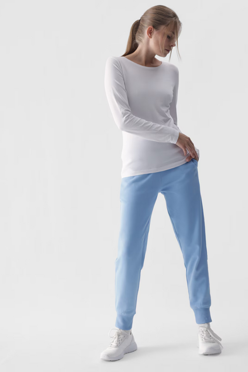 Hladké Tričko S Dlouhým Rukávem Longsleeve 4F Bílá 4FWMM00TLONF376-10S