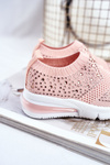 Detské športové topánky s zirkónmi Pink Linda