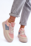 Dámske športové topánky Big Star MM274233 Pink-Beige