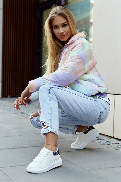 Klasické dámske športové športové topánky biele a čierne meleris