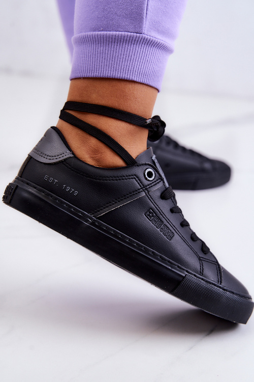 Kožené tenisky Big Star JJ274214 Černá