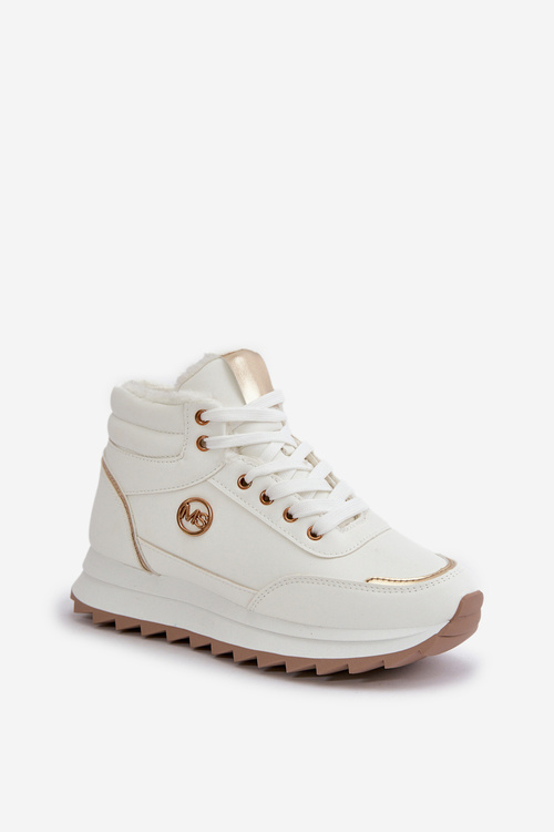 Boty Sportovní Dámské Zateplené Na Platformě Bílé Ariatte