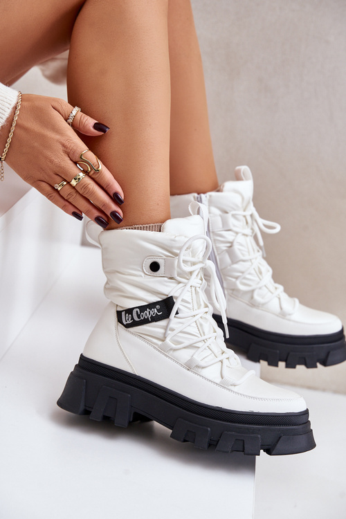 Dámské Sněhule Na Zip Lee Cooper LCJ-24-47-3142 Bílé