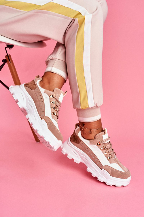 Dámská Sportovní Obuv Bílo Béžová Palmas