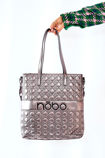 Kabelka Shopper NOBO L0820 Stříbrná