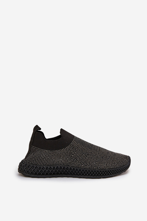 Dámske Slip-On Športové Topánky So Zdobením D&A TW121 Čierne