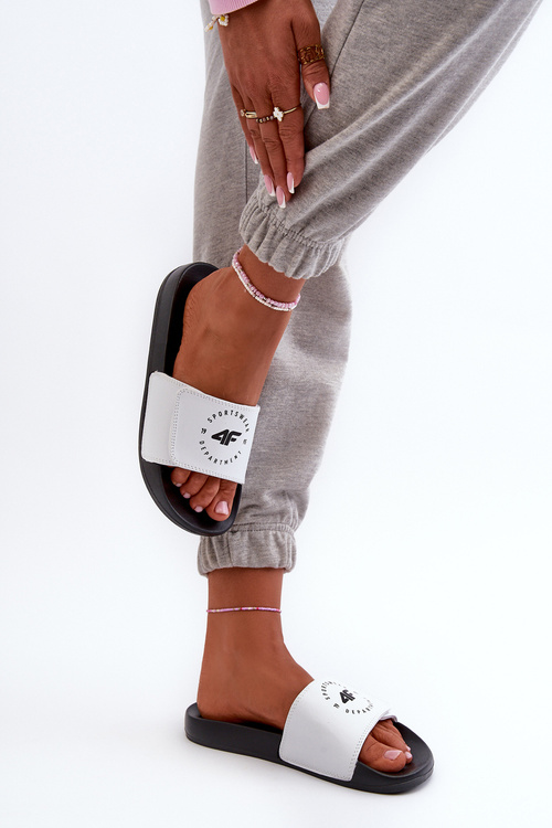 Dětské Žabky 4FJMM00FFLIF042-10S Bílo-Černé