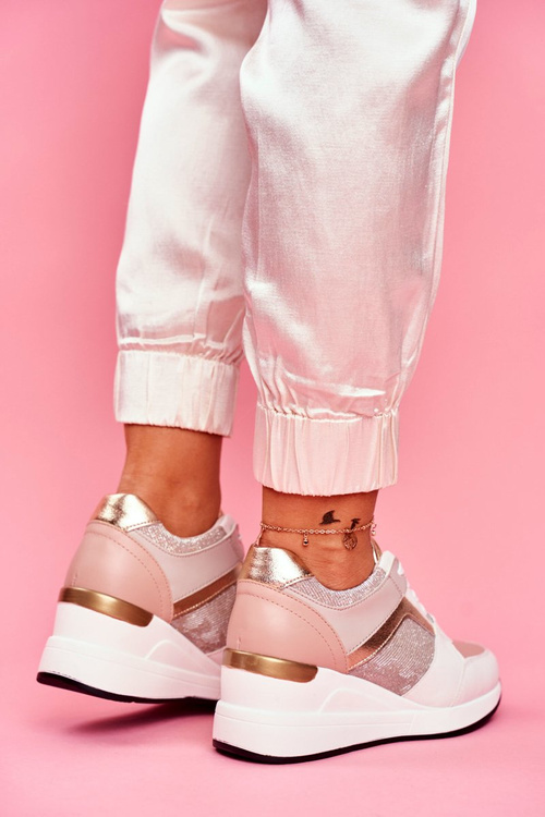 Dámske športové topánky Biele a ružové Dillion