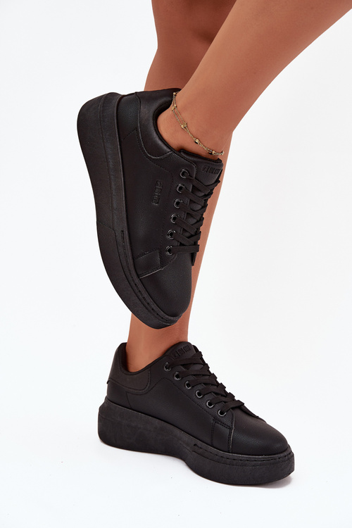 Dámske Tenisky Na Platforme Big Star SS274244 Čierne