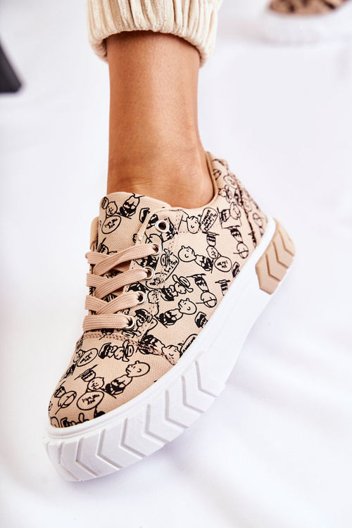 Dámské tenisky Sportovní obuv vzor Beige Awersa