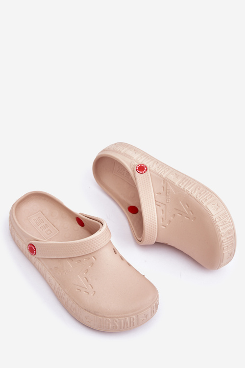 Dámske Ľahké Šľapky Big Star II275008 Béžové