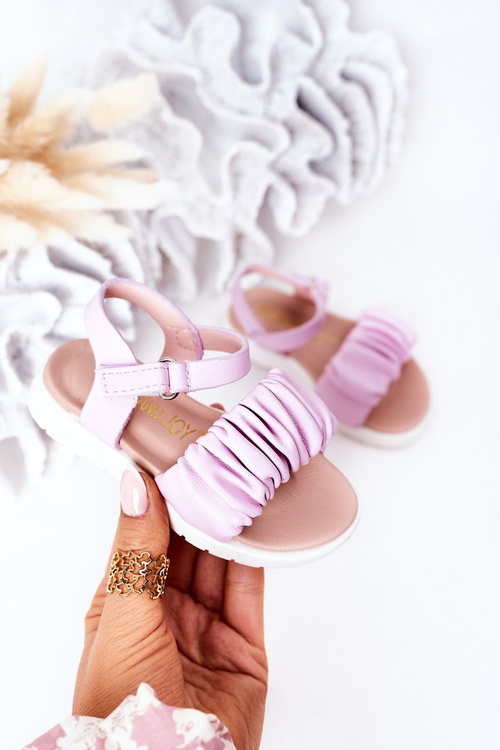 Dětské Sandály Na Suchý Zip Fialové Aimy