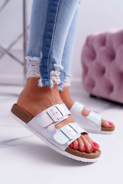 stříbrné dámské nazouváky Big Star DD274134