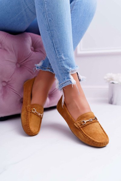 Dámske mokasínové svetlo eko-echo ťavy myslia