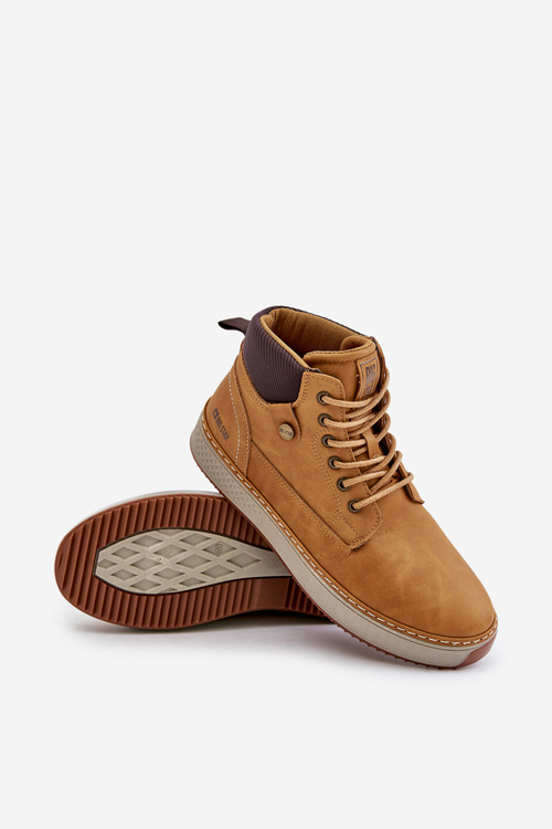 Pánské Šněrovací Boty Big Star OO174561 Hi-Poly System Camel