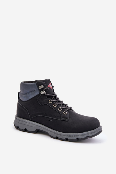 Pánske trekingové topánky čierne Lee Cooper LCJ-24-01-2948