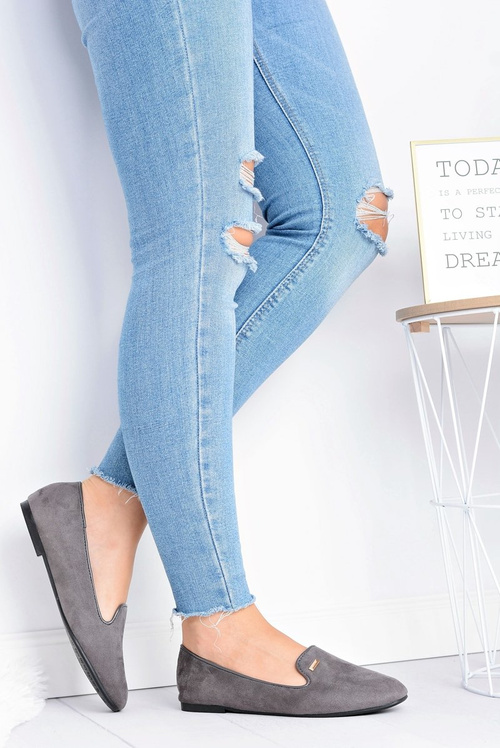 Ženské semišové semišové dámske baleríny Neala