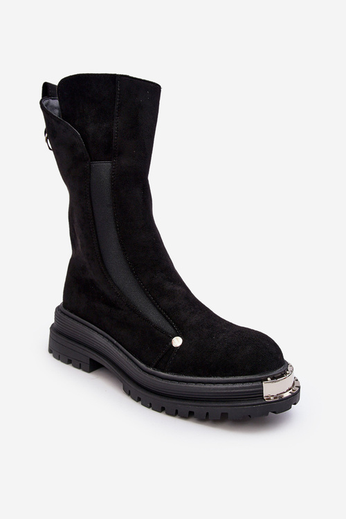 Suve izolované ploché podpätky čierna Palimra