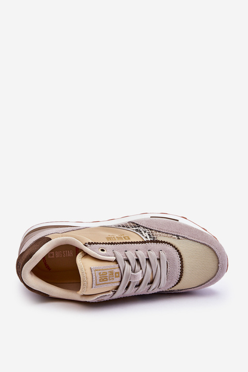 Módní tenisky Memory Foam System Big Star LL274364 Béžové