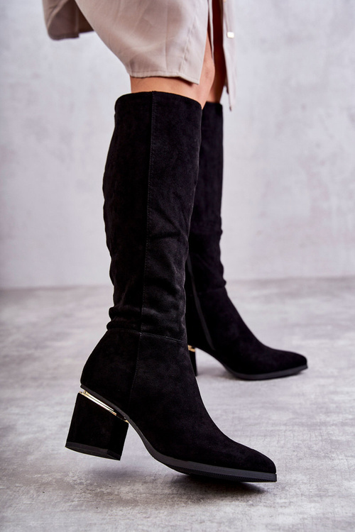 Suede Classic topánky pre čierny zips leyette