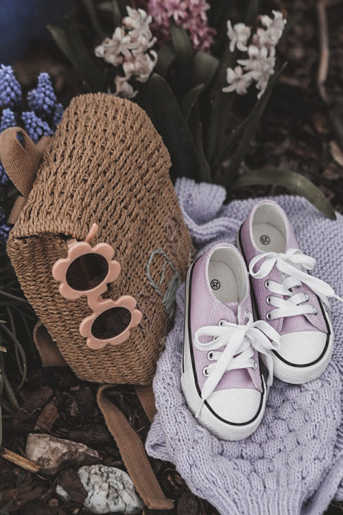 Detské klasické tenisky fialovej filimon