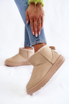 Ženské izolované snehové topánky Veľká hviezda KK274290 Beige