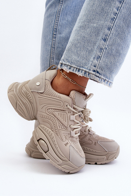 Sportovní Boty Na Masivní Platformě GOE LL2N4029 Bílá