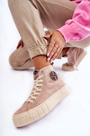 Vysoké tenisky Lee Cooper LCJ-22-31-1434L Beige