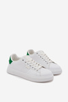 Pánské Sneakersy Z Eko Kůže Big Star OO174116 Bílá-Zelená