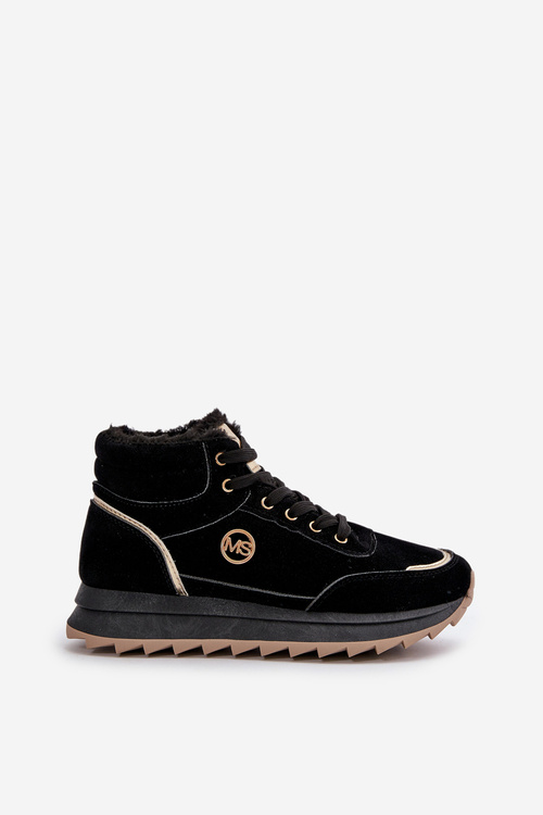 Čižmy Športové Topánky Dámske Zateplené Na Platforme Čierne Ariatte