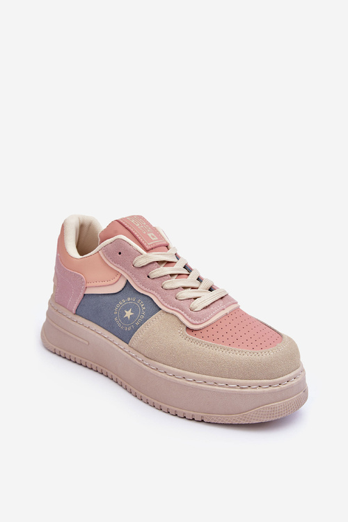Dámske športové topánky Big Star MM274233 Pink-Beige