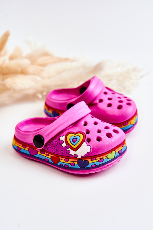 Dětské pantofle Foam Crocs Fuchsie Charie