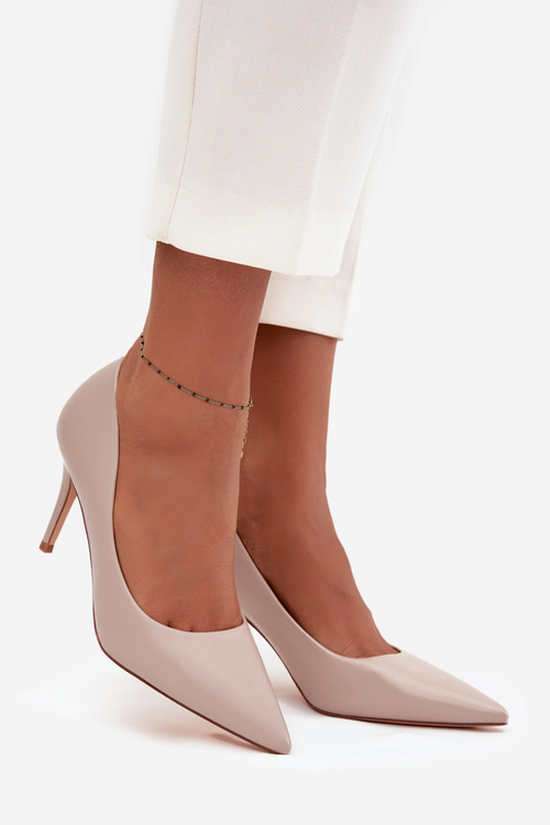 Dámské lodičky z eko kůže béžové Sivana