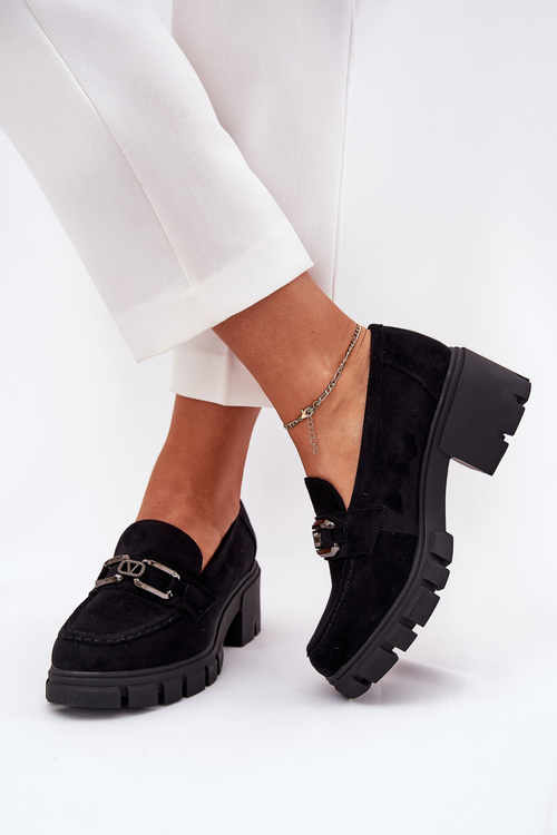 Eko Semišové Poltopánky Dámske S Dekoráciou 39921 Čierne Vinceza