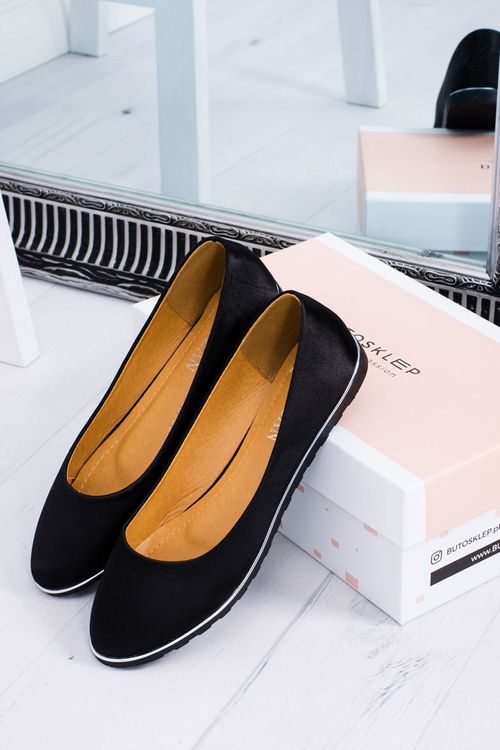 Dámske baleríny Elegantné saténové komiks