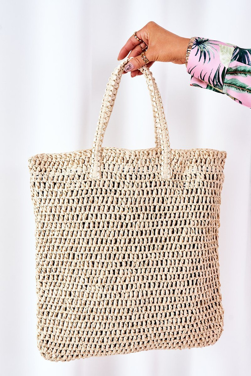 Spletený nakupujúci Bruno Rossi Beige Cangela