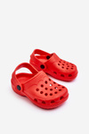Dětská pěna Crocs Slides Červené Percy