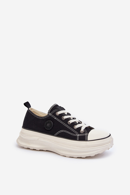 Dámske tenisky na masívnej podrážke Big Star NN274125 Čierne