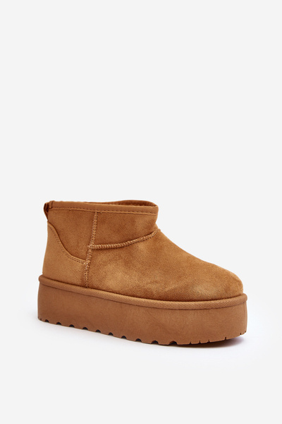 Dámské sněžné boty na platformě Camel Mennja