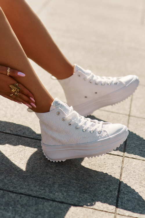 Vysoké Dámské Tenisky Lee Cooper LCW-25-31-3461L Bílé