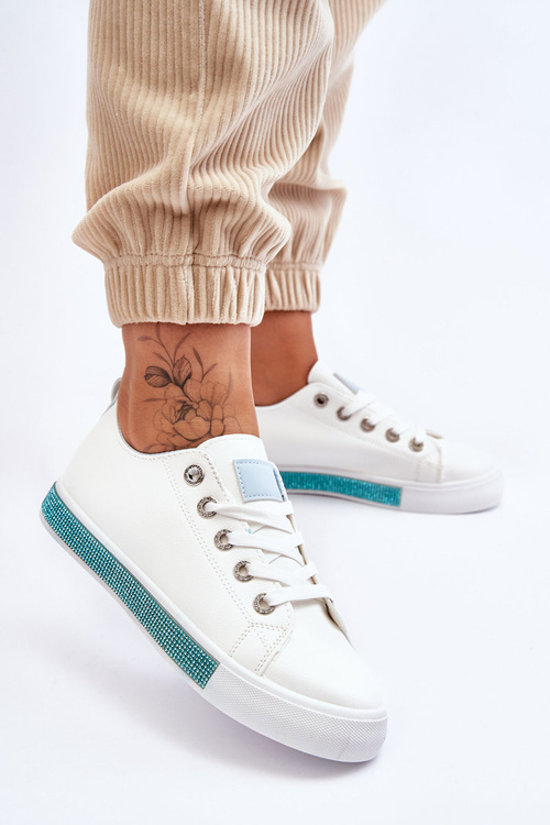 Dámské nízké tenisky bílo-Modre Demira