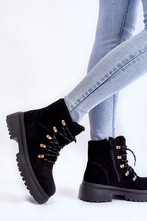 Ženské semišové topánky čierna bellita