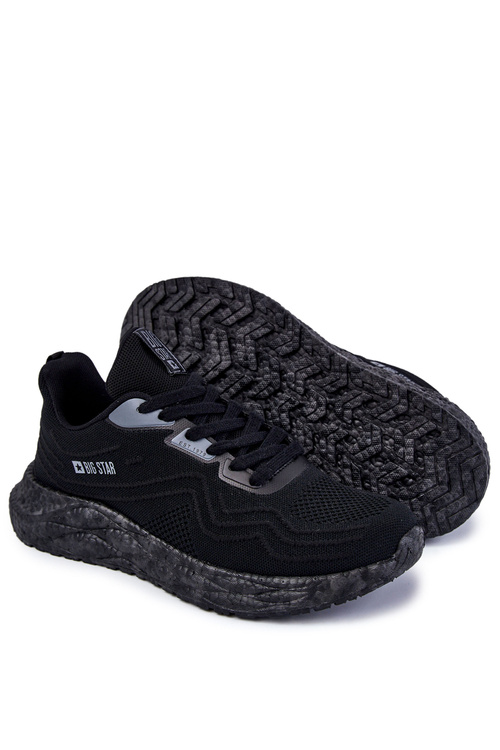 Ľahké pánske športové topánky veľká hviezda KK174018 čierna