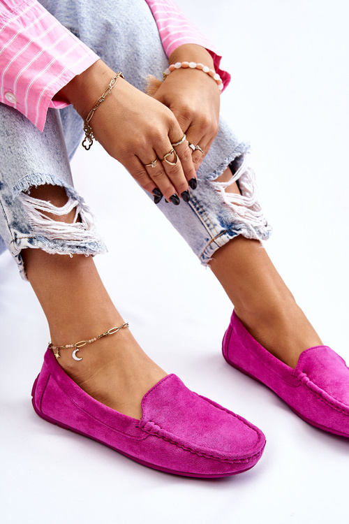 Dámské Semišové Mokasíny fialove Morreno