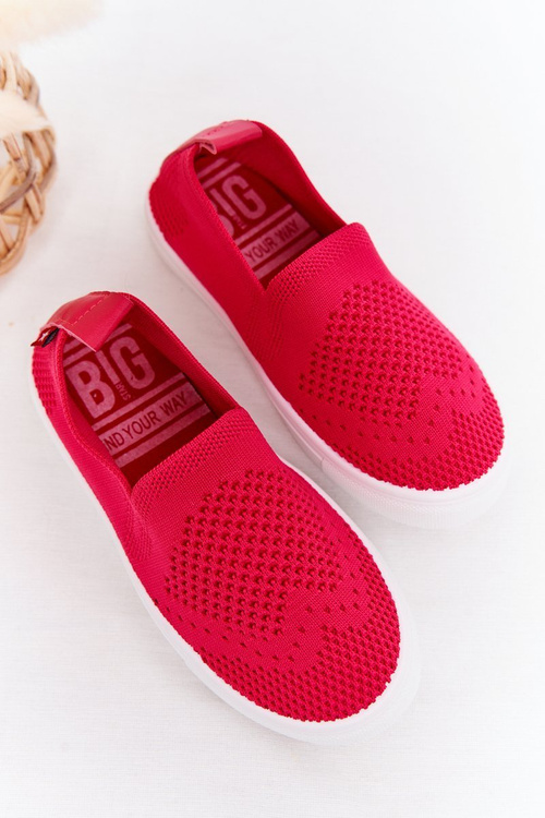 Dětské Nazouvací Tenisky Slip-On Big Star HH374102 Fuchsie