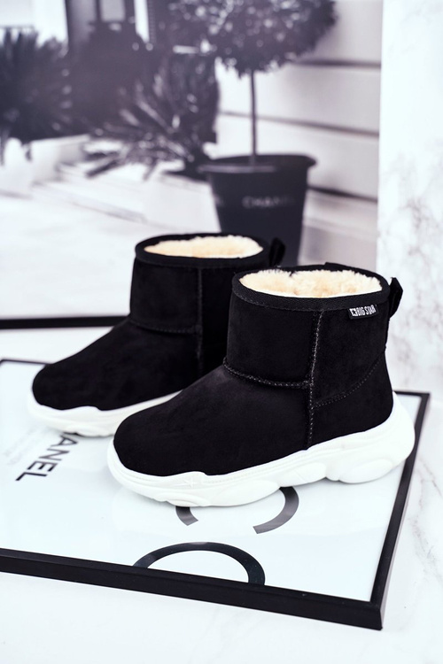 Baby čižmy veľké hviezdy snehové topánky Black GG374085