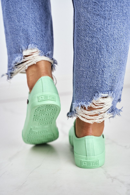 Dámské Klasické Nízké Tenisky BIG STAR AA274030 Zelené